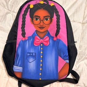 Charming Kids Backpack with Pink and Blue Design